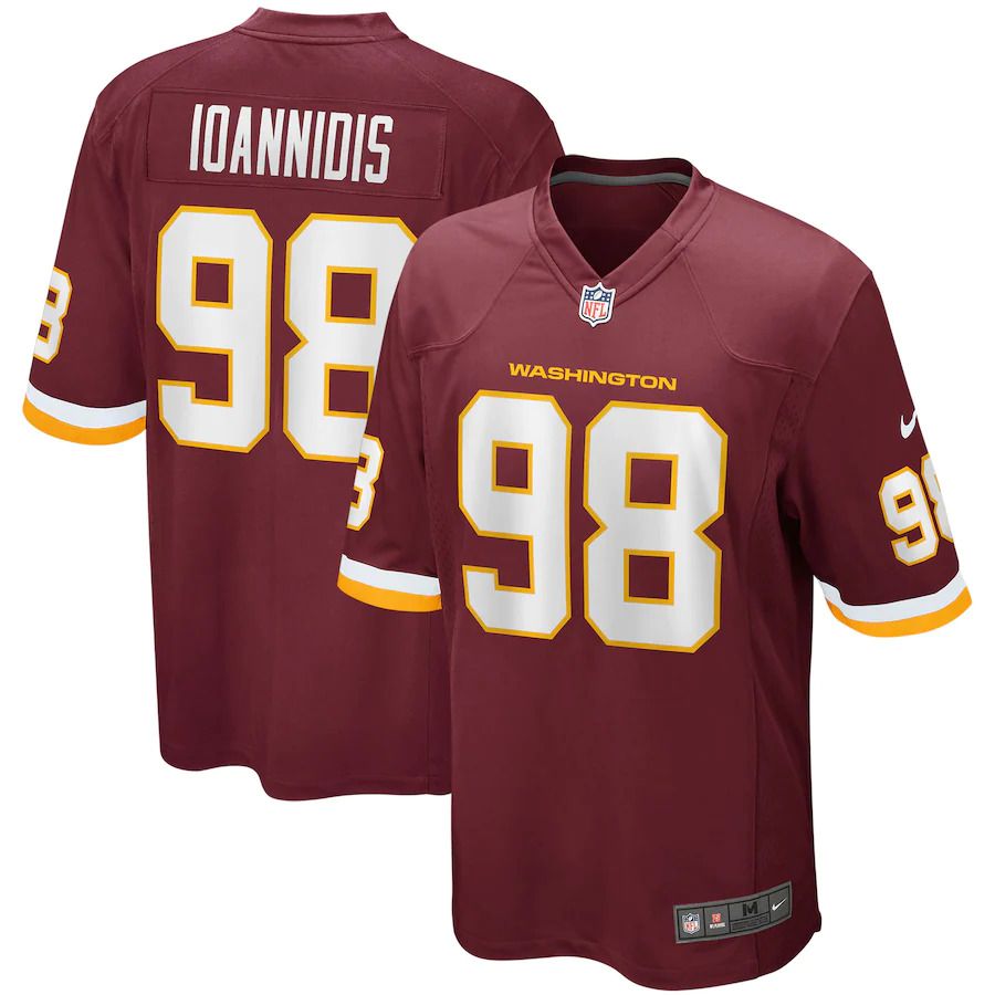 Men Washington Redskins #98 Matt Ioannidis Nike Burgundy Player Game NFL Jersey